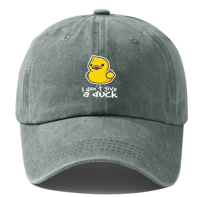 Yellow Duck Printed Baseball Cap Outdoor Sun Hat