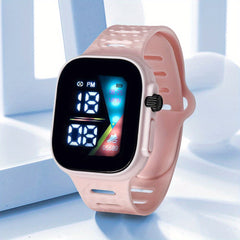 LED Electronic Watch Square Digital Student's Watch