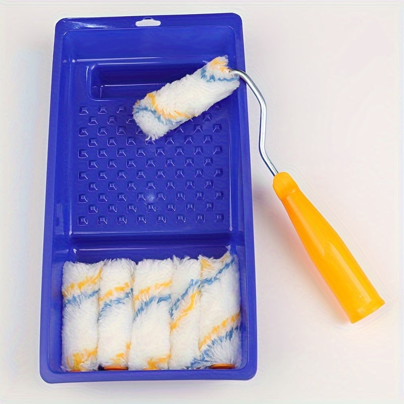 Small Roller Paint Roller Tray Set Mini Paint Roller Brushes