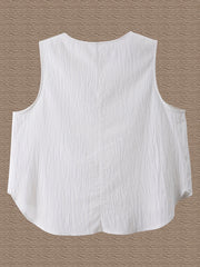 Solid Round Neck Tank Top
