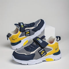 Boys Hook And Loop Low Top Sneakers Lightweight Anti Slip Shoes
