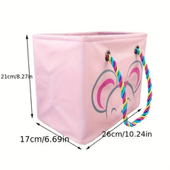 Cartoon Print Bath Basket Large Capacity Waterproof Handbag