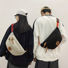 Casual Chest Bag Large Capacity Sports Waist Bag Couple Bag