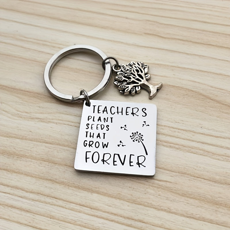 Stainless Steel Teacher's Gift Keychain Graduation For Teachers