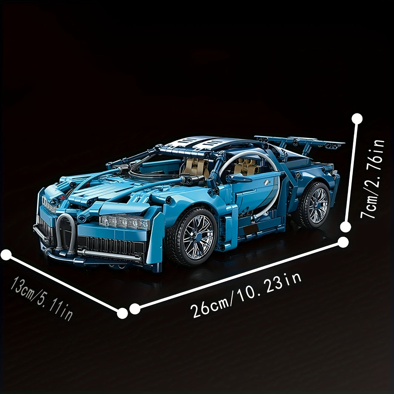 3910pcs Sports Car Building Block Set ABS Plastic Assembly Toy