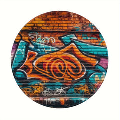 Doodle Pattern Round Mouse Pad 20x20cm for Games Home Office