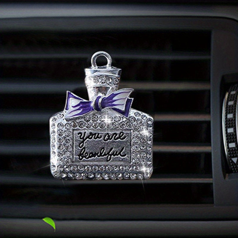 Diamond Mounted Car Air Freshener Clip Decoration