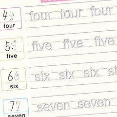 4 Pack Large Reusable Handwriting Practice Copybook For Kids