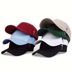 Men's Cross Baseball Cap Adjustable Casual Style Hat