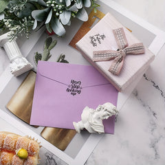 4pcs Inspirational Word Stickers Blessing Envelope Journal Stationery