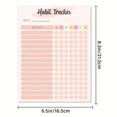 Habit Tracker & Goal Journal, Daily & Weekly Planner, Motivational To Do List