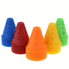 10pcs Soccer Training Signs Cones Marker Windproof for Football