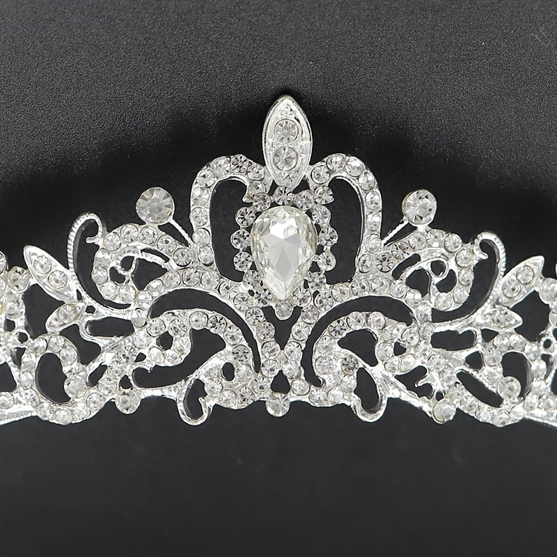 Baroque Crystal Bridal Tiara Crown Rhinestone Hair Accessories