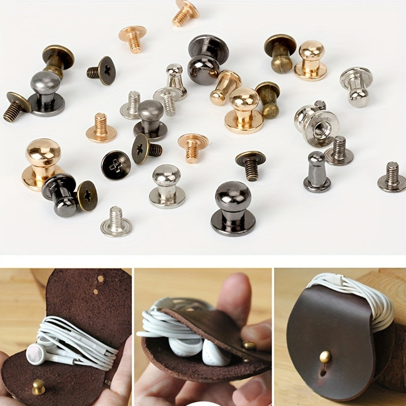 10pcs DIY Rivet Monk Head Round Head Pacifier Nail Box Bag Shoes Accessories
