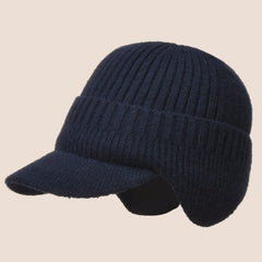 Winter Cold-proof Knitted Hat With Earmuff for Outdoor Activities