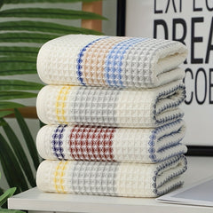 3 Pack Cotton Waffle Weave Hand Towels Absorbent Quick Dry Plush Hand Towel