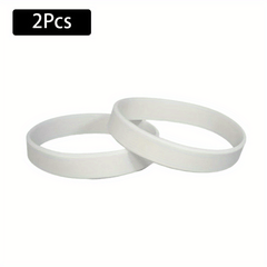 2pcs Silicone Bracelet for Fitness and Sports