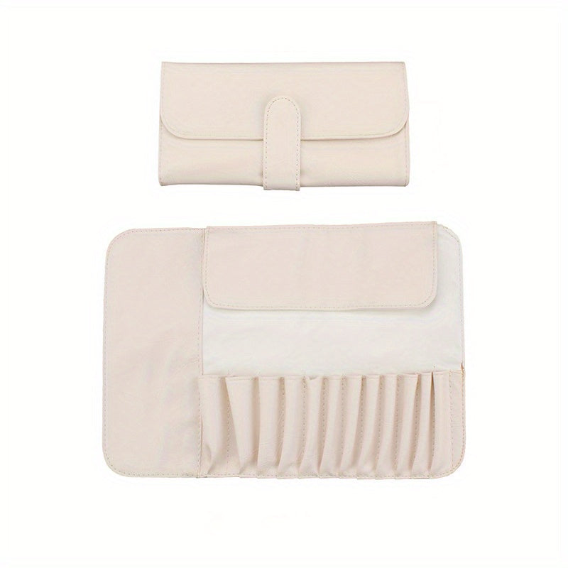 Makeup Brush Bag Multifunctional Roll Storage Case For Travel 12pcs