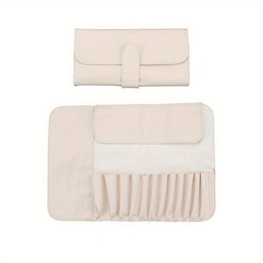 Makeup Brush Bag Multifunctional Roll Storage Case For Travel 12pcs