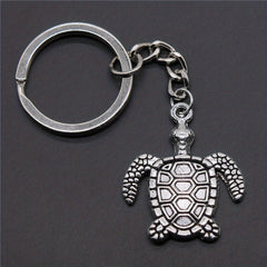 Metal Turtle Key Ring Simulation Turtle Keychain for Men