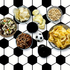 Football Themed Party Tablecloth Waterproof PE Plastic Disposable