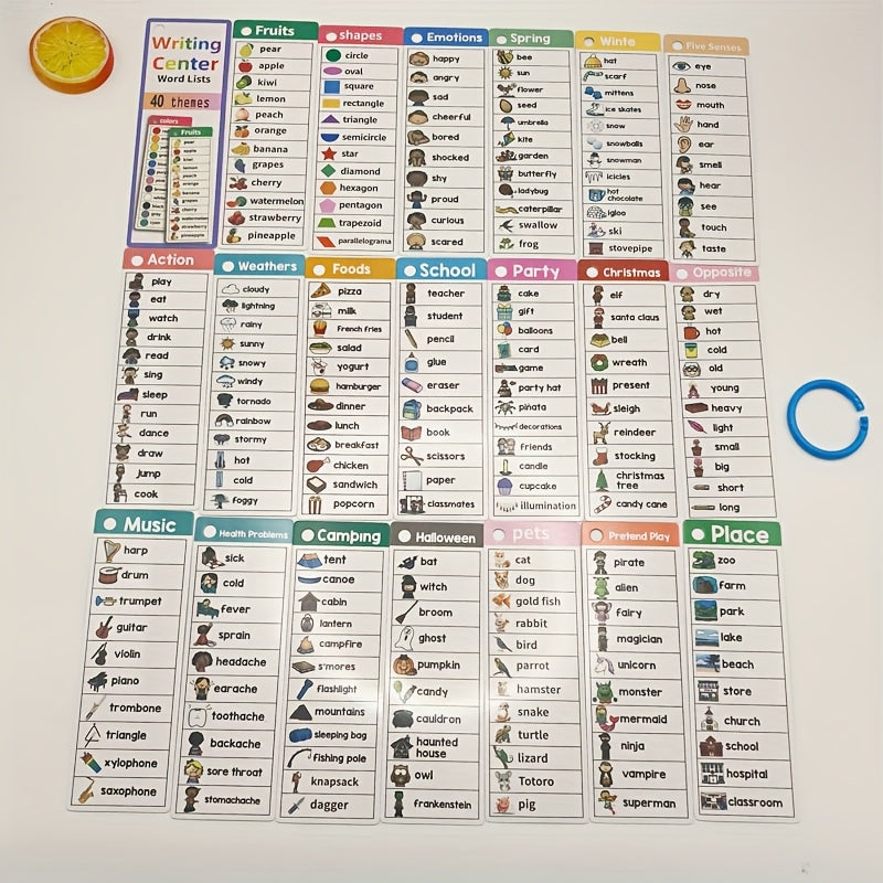 Educational Flashcards Seasons Weather Animals Daily Characters Plants Fruits
