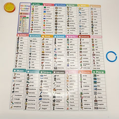 Educational Flashcards Seasons Weather Animals Daily Characters Plants Fruits
