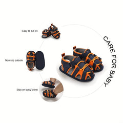 Baby Boys Breathable Sandals Lightweight Anti-Slip Comfortable Sandals