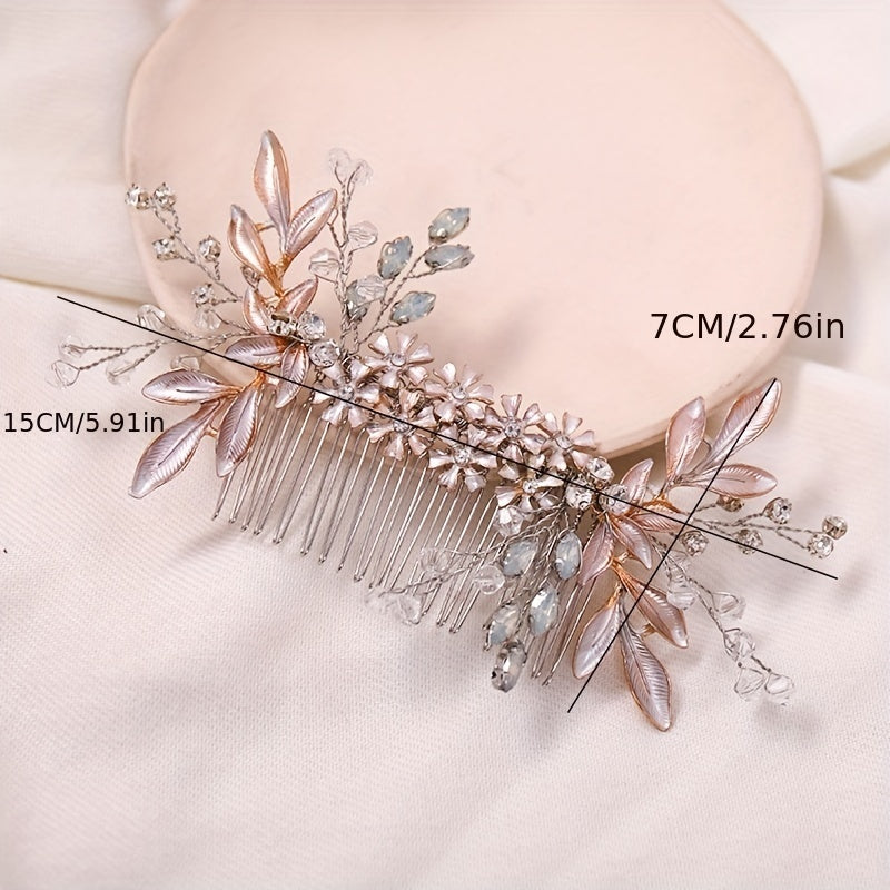Rhinestone Hair Comb Head Jewelry Hair Accessories