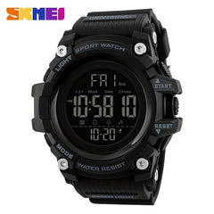 Unisex Waterproof Military Watch LED Chronograph Alarm Big Face