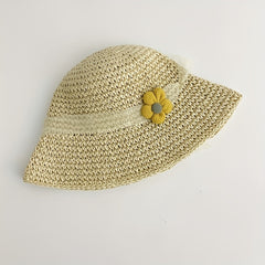 Kids Summer Sun Protection Straw Hat Lace Accessories Baby Girls Sun Hats