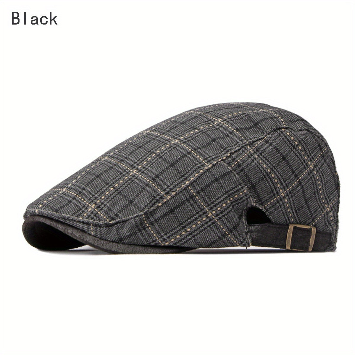 Plaid Beret Artist Caps Casual Hat