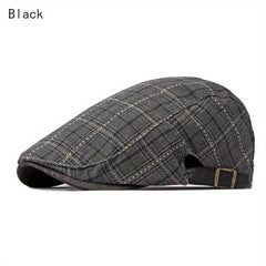 Plaid Beret Artist Caps Casual Hat