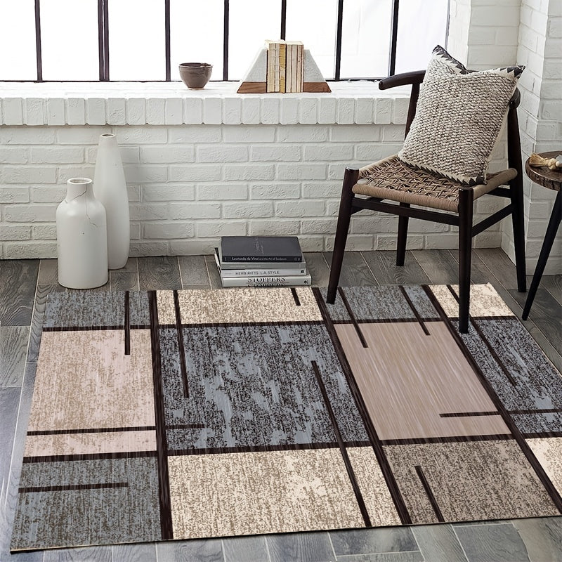 Fluffy Faux Wool Area Rug Retro Contemporary Large Carpet For Living Room Bedroo