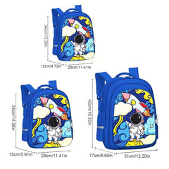 Rocket Moon Astronaut Schoolbag Laptop Bags Outdoor Sports Backpack