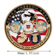 1pc 3pcs Rare Challenge Coin Collection Grateful Service Sacrifice Gift