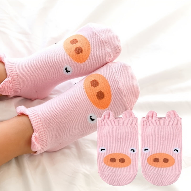 Cute Animal Print Ankle Socks for Kids