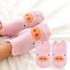 Cute Animal Print Ankle Socks for Kids