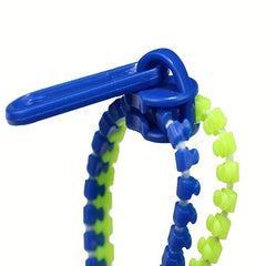 Bicolor Kids Zipper Bracelet Candy Accessories