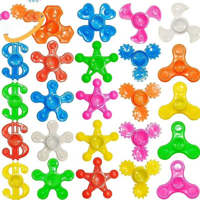 Spinning Top Toys - Set of 24 - Fun Hand Spinning Toys for Parties and Games