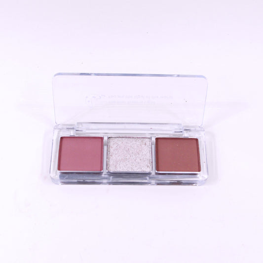 3-in-1 Eyeshadow Palette with Shimmer, Glitter, & Matte Finish