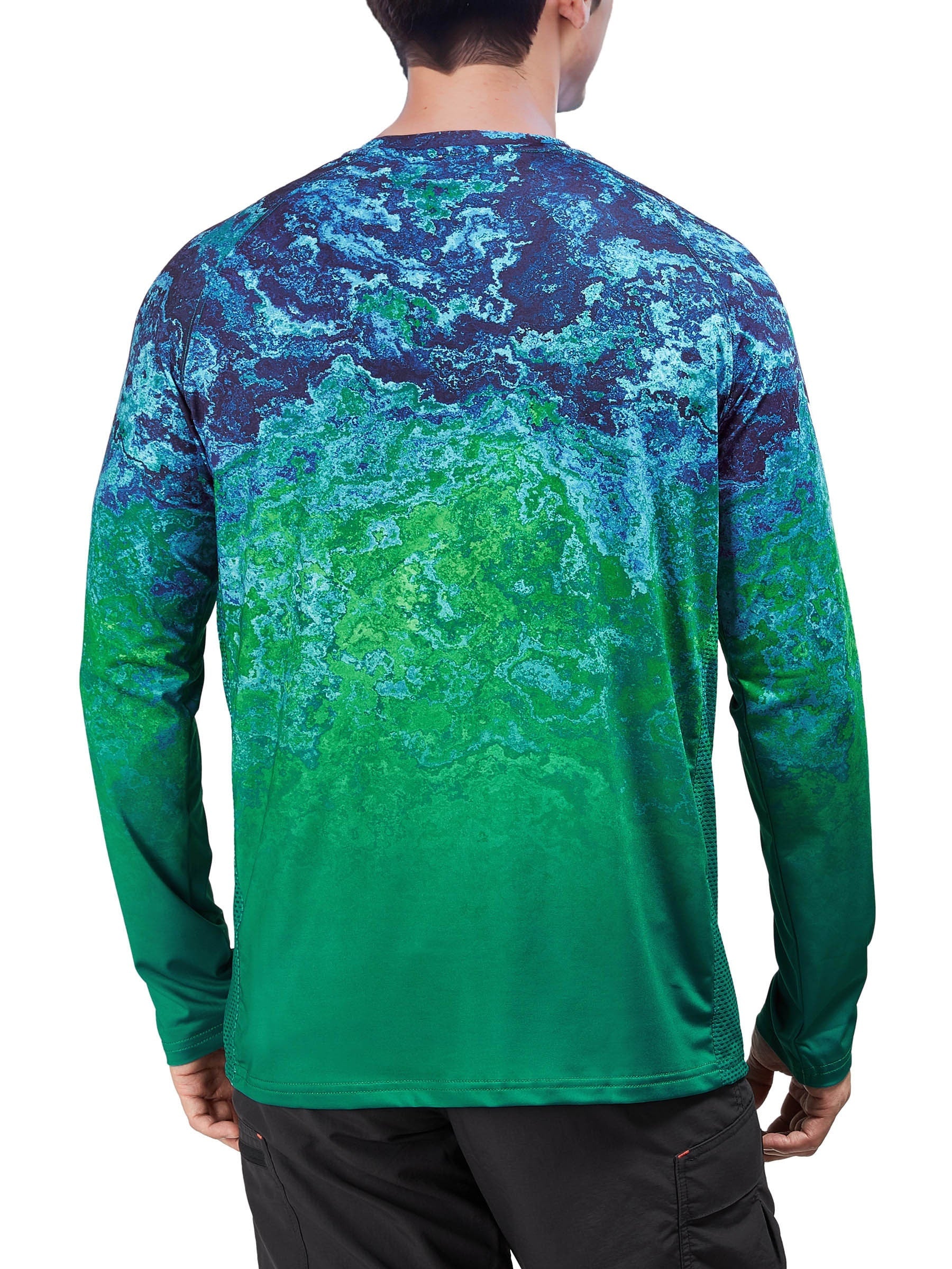 Men's Camo UPF 50 Sun Protection Shirt Long Sleeves
