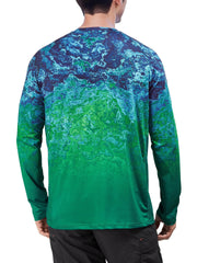 Men's Camo UPF 50 Sun Protection Shirt Long Sleeves