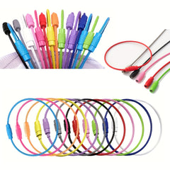 Colorful Stainless Steel Wire Keychains - Set of 23 for Outdoor Camping Travel
