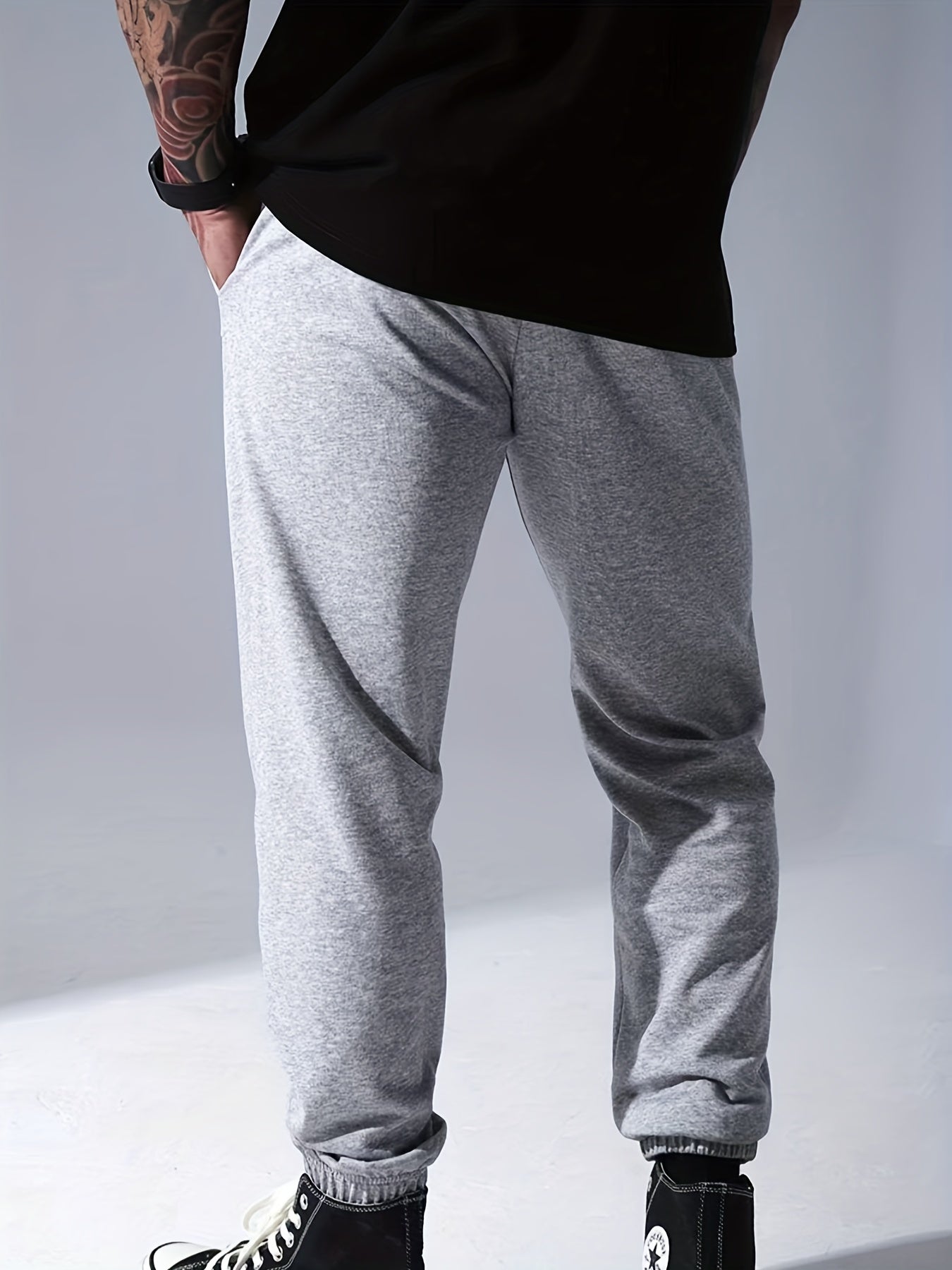 Men's Drawstring Sweatpants Casual Loose Fit Joggers