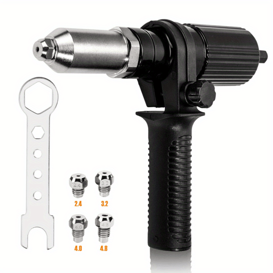 Rivet Gun Adapter for 2.4-3.2-4.0-4.8mm Rivet Head Bits