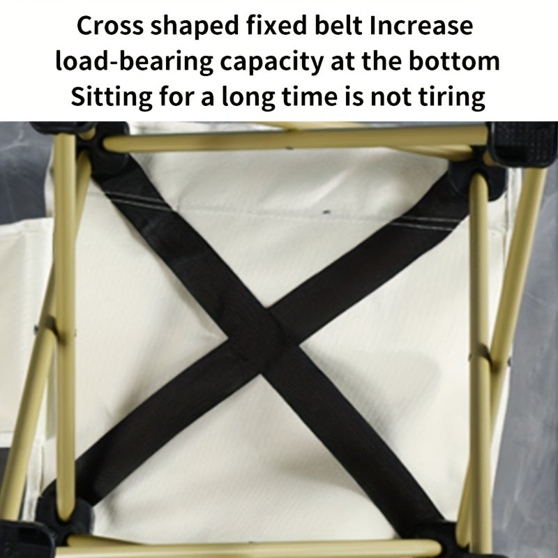 Portable Folding Chair for Outdoor Activities with Carry Bag and Side Pocket