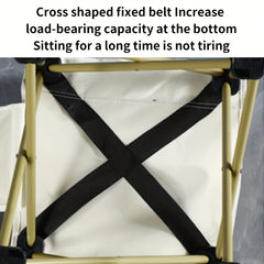 Portable Folding Chair for Outdoor Activities with Carry Bag and Side Pocket