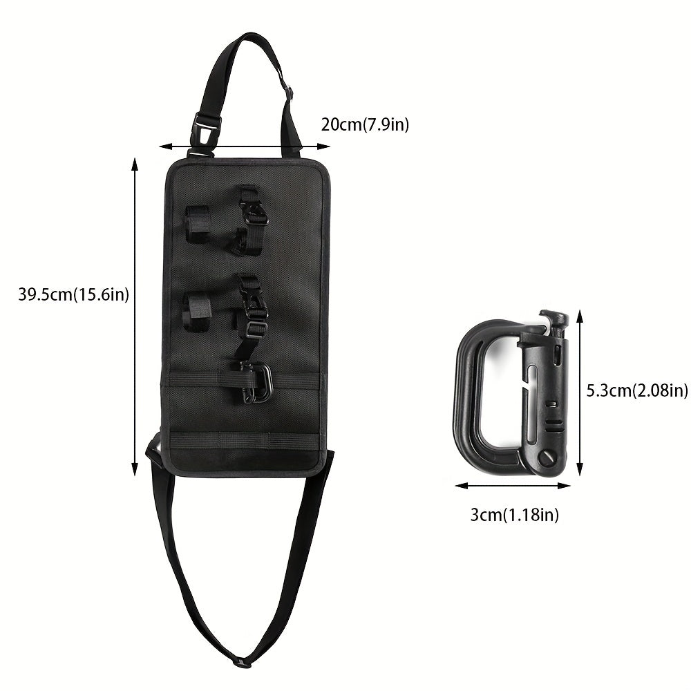 2pcs Car Mounted Fishing Rod Hanging Bag Oxford Cloth Storage Rack