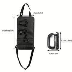 2pcs Car Mounted Fishing Rod Hanging Bag Oxford Cloth Storage Rack